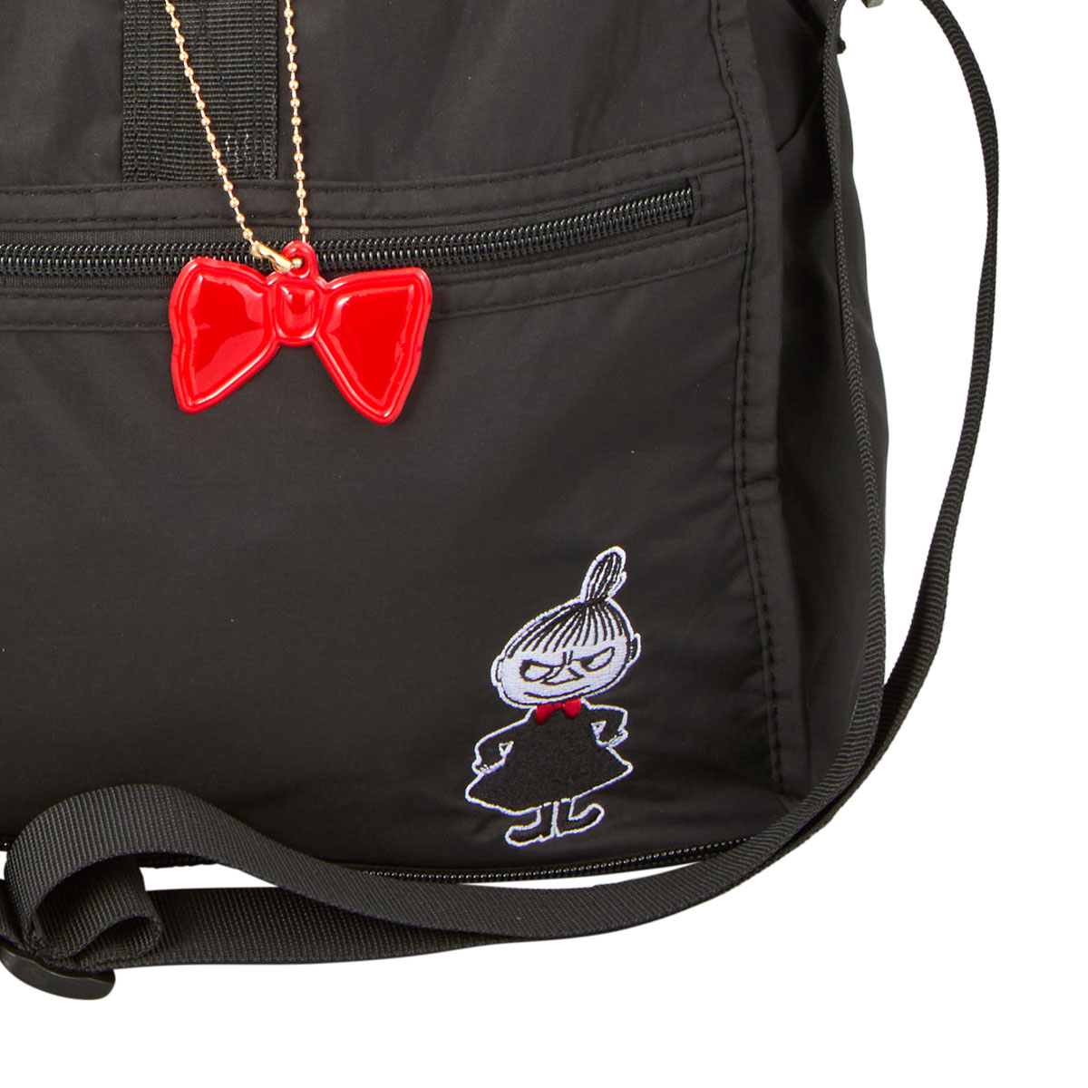 モノトーン リトルミイ ボストンバッグ刺繍