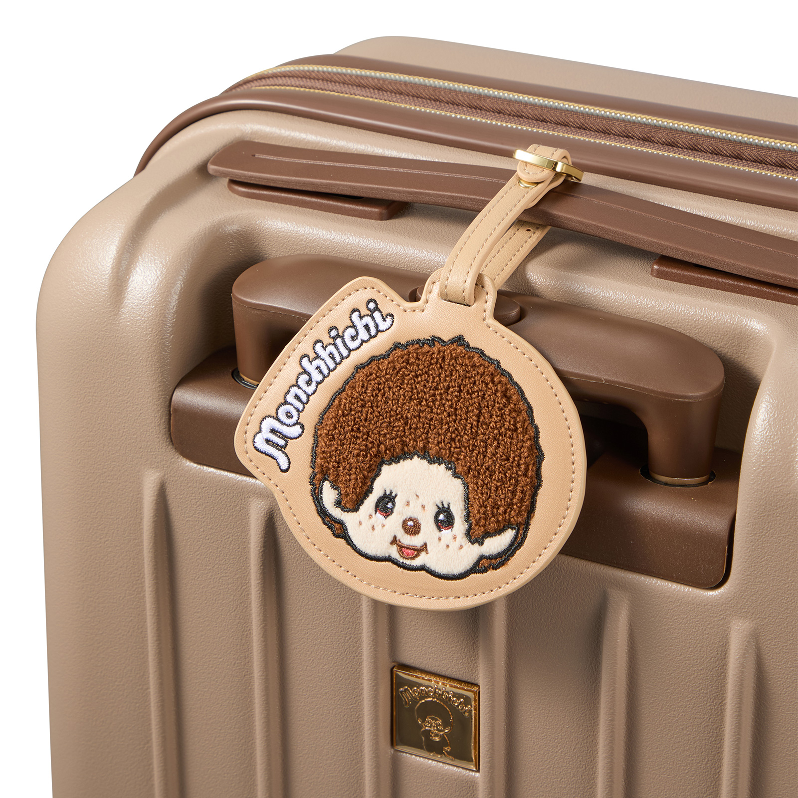 モンチッチラゲッジタグ取り付けイメージ